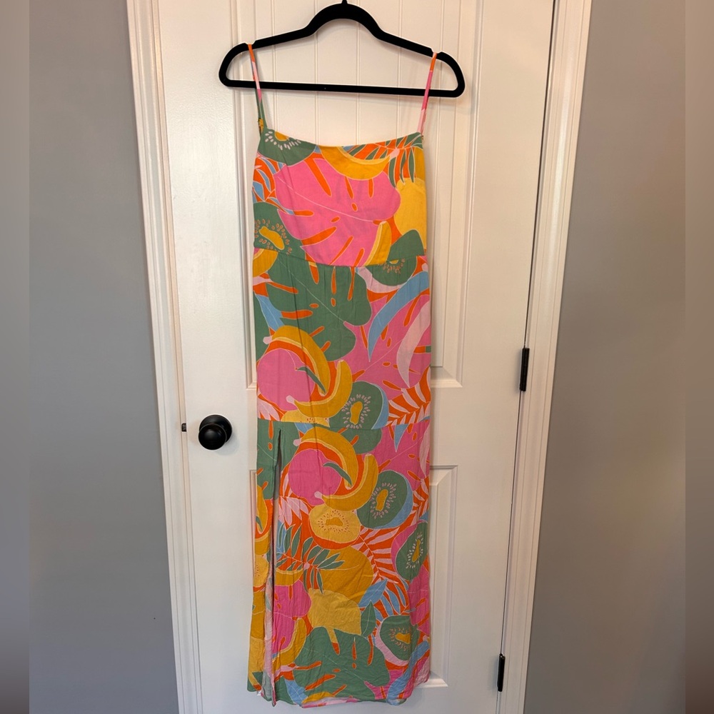 Show Me Your MuMu Julia Maxi Dress Tropical Fruit Medium